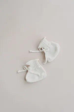 BABY KNIT SHOES MILK
