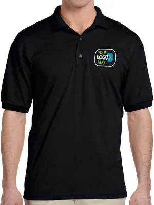 Custom Logo Embroidered Jersey Polo, Dry Blend Polo Shirt, Your Company Logo