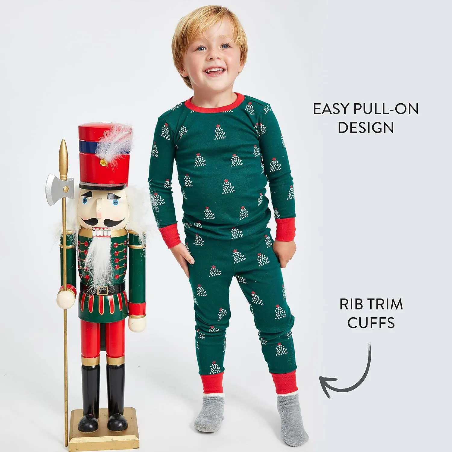 HonestBaby Family Matching Organic Cotton Holiday Pajamas