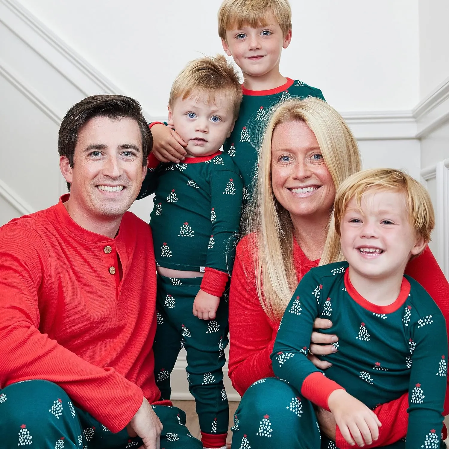 HonestBaby Family Matching Organic Cotton Holiday Pajamas