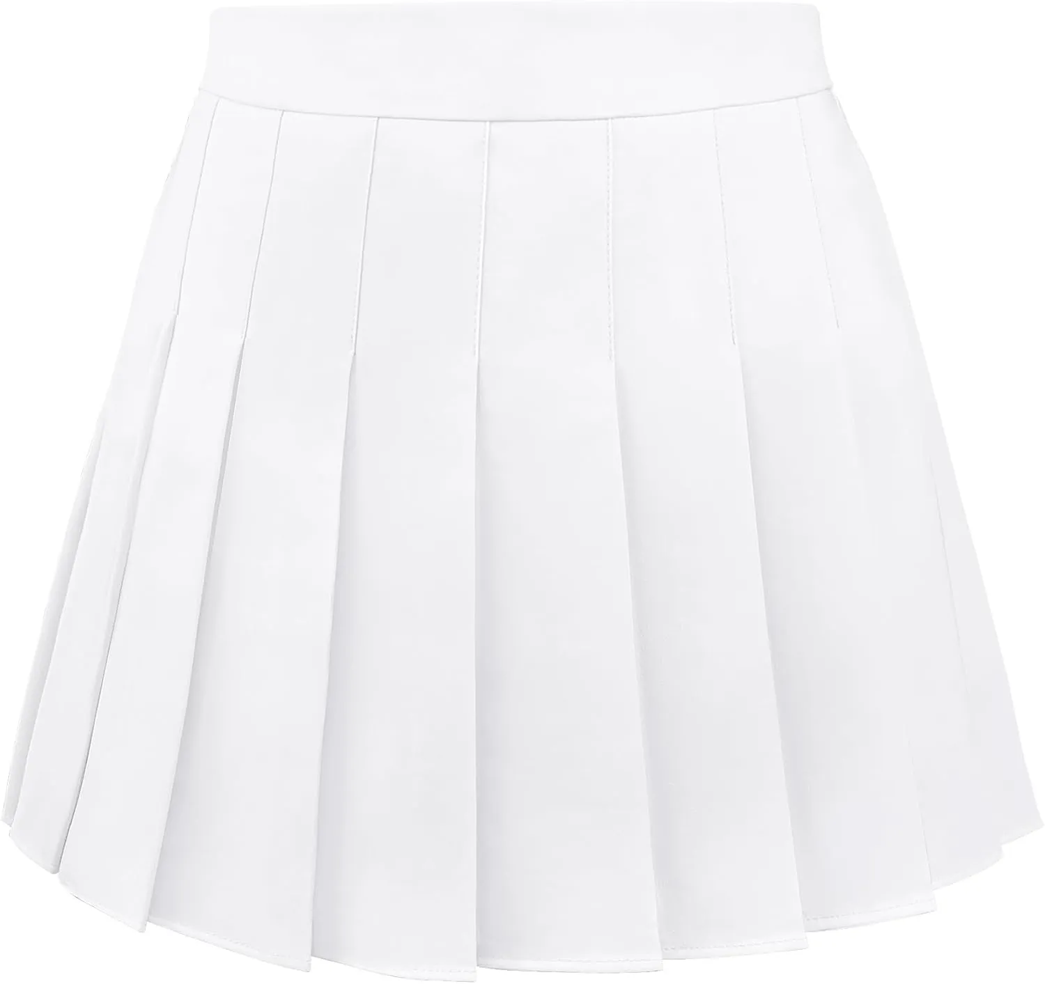 Pleated Skirt for Women Skater Skirt with Shorts Elastic Waist Plus Size Tennis Skirts