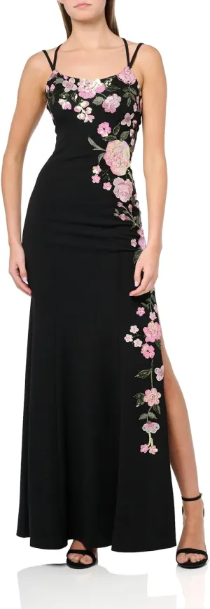 Speechless Women's Sleeveless Embroidered Maxi Party Dress