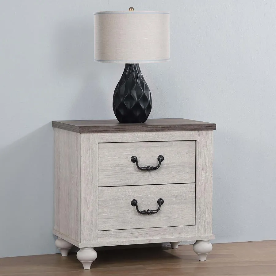 Stillwood - 2-Drawer Nightstand - Vintage Linen